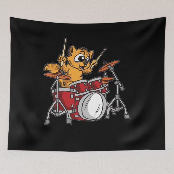 Item preview, Drumming Cat designed and sold by Moonpie90.