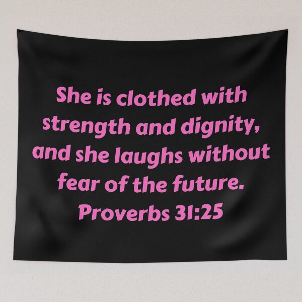 Item preview, Bible Verse Proverbs 31:25 designed and sold by Prayingwarrior.