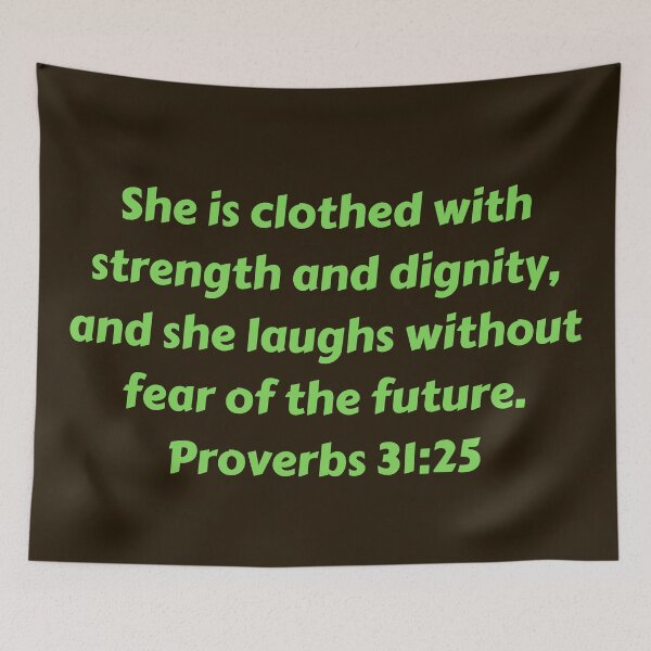 Item preview, Bible Verse Proverbs 31:25 designed and sold by Prayingwarrior.