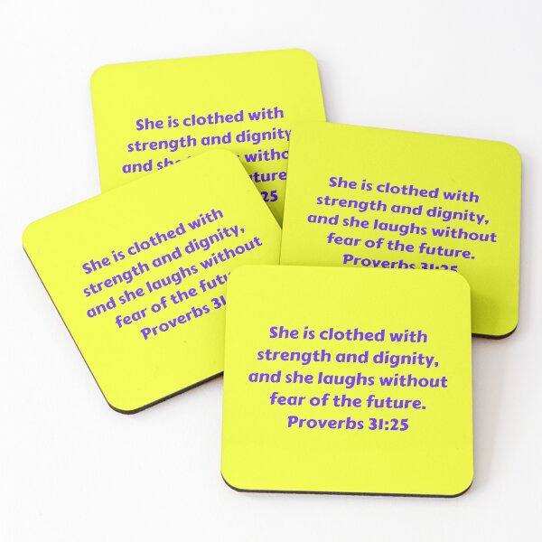 Artikelvorschau, Bible Verse Proverbs 31:25 entworfen und verkauft von Prayingwarrior.
