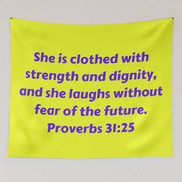 Item preview, Bible Verse Proverbs 31:25 designed and sold by Prayingwarrior.