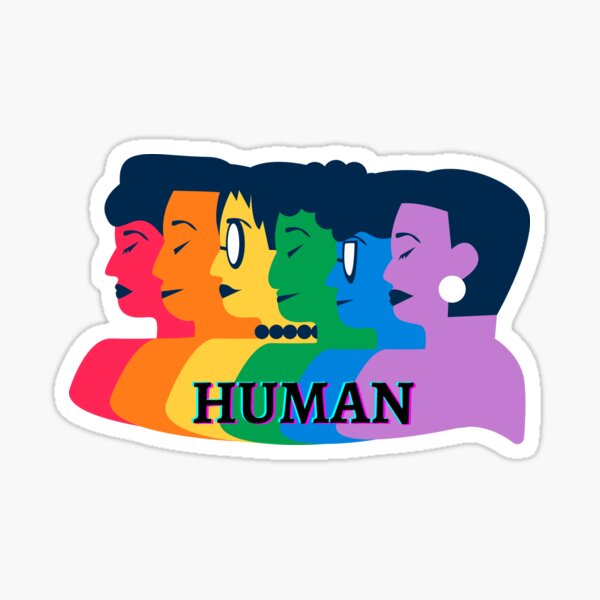 Item preview, Human, Equality, LGBTIQ Flag Colors designed and sold by UnderStore.