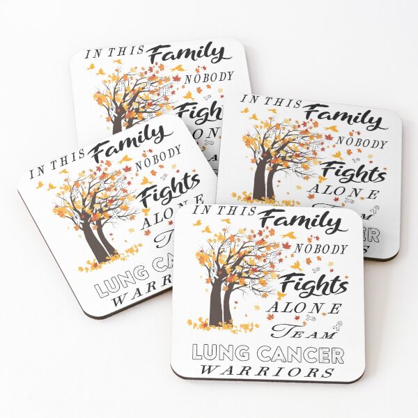 Item preview, In This Family No One Fight Alone Lung Cancer Awareness ribbon tree designed and sold by radianen.