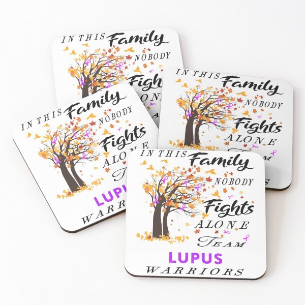 Item preview, In This Family No One Fight Alone Lupus Awareness ribbon tree designed and sold by radianen.
