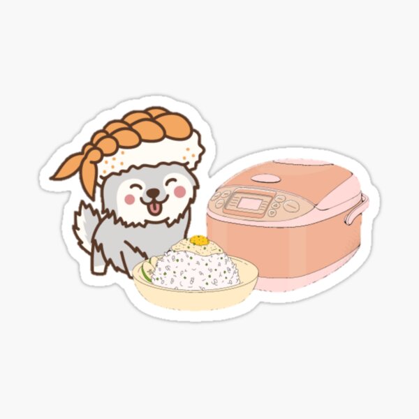 Cute Rice Cooker Stickers Kawaii Rice Cooker Cute Asian Food