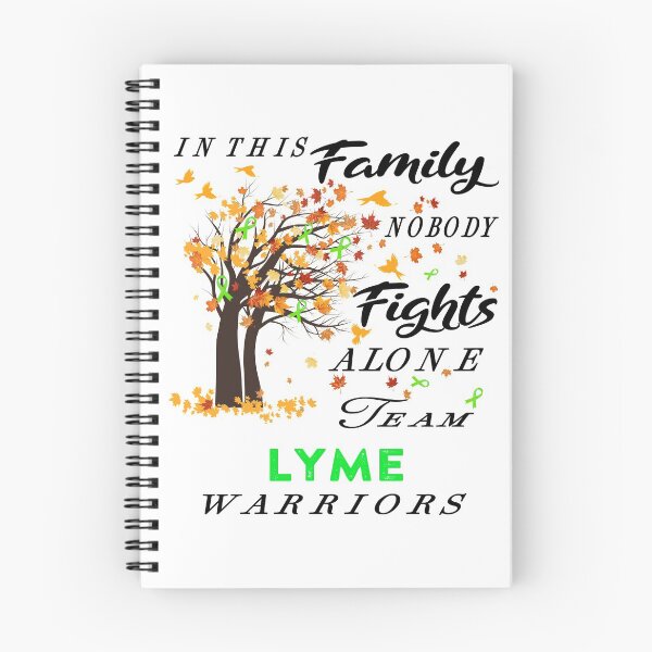 Item preview, In This Family No One Fight Alone Lyme Awareness ribbon tree designed and sold by radianen.