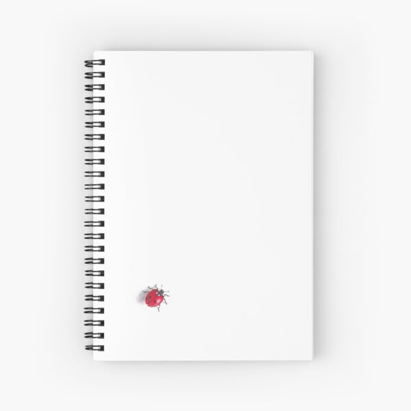 Tiny watercolour Ladybug  Spiral Notebook