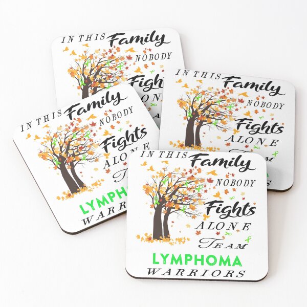 Item preview, In This Family No One Fight Alone Lymphoma Awareness ribbon tree designed and sold by radianen.
