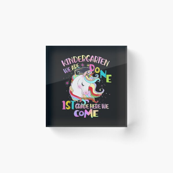 Item preview, Kindergarten We Are Done 1st Grade Here We Come Unicorn T-Shirt designed and sold by Expand-colombus.