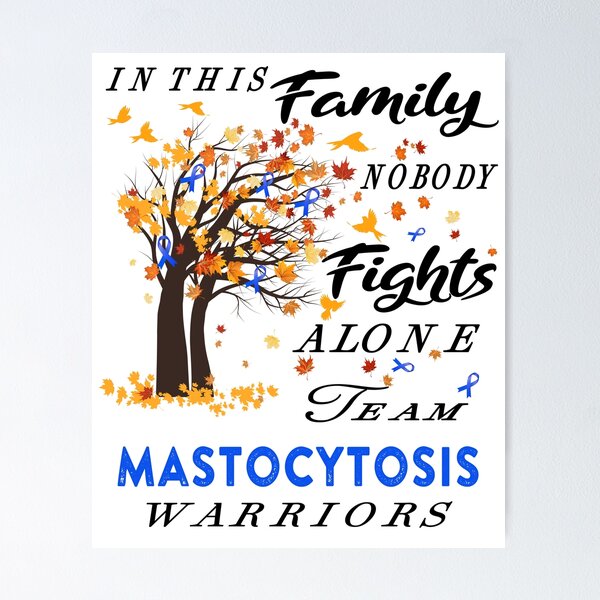 Item preview, In This Family No One Fight Alone Mastocytosis Awareness ribbon tree designed and sold by radianen.