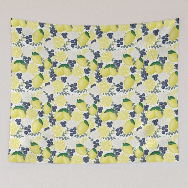 Item preview, Blueberry Lemon Florals designed and sold by Mvillstyles.
