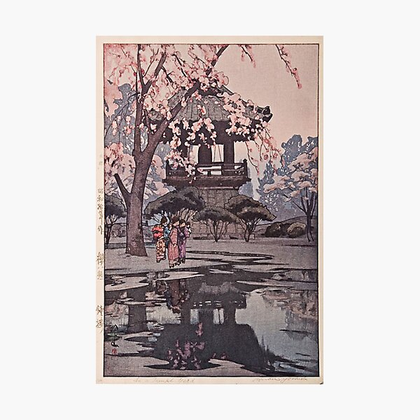 Item preview, In a Temple Yard, by Hiroshi Yoshida designed and sold by JustContemplate.