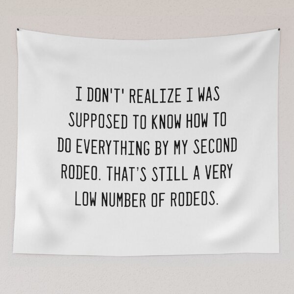 Item preview, how to  do everything by my second  rodeo.  designed and sold by corbrand.