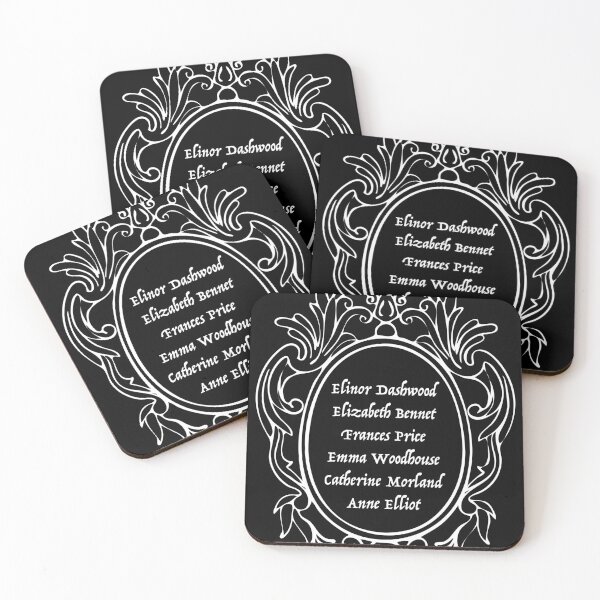 Item preview, Elinor Dashwood Elizabeth Bennet Frances Price Emma Woodhouse Catherine Morland Anne Elliot - Fancy White designed and sold by Floralife.