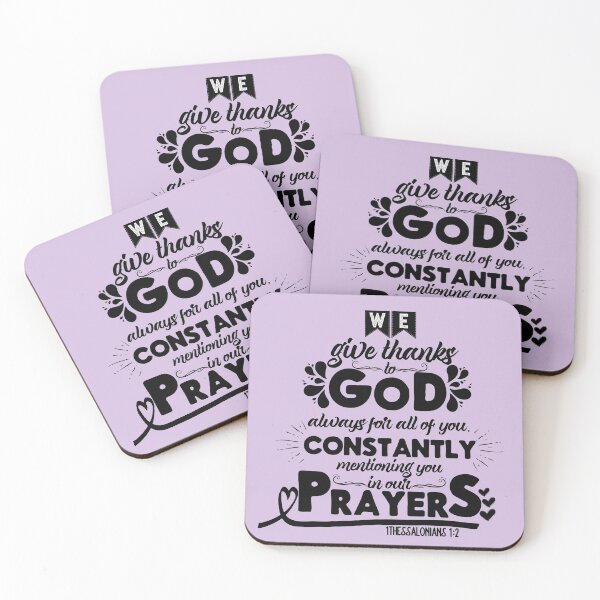 Item preview, 1 Thessalonians 1:2 We Give Thanks to God designed and sold by garmentoffaith.