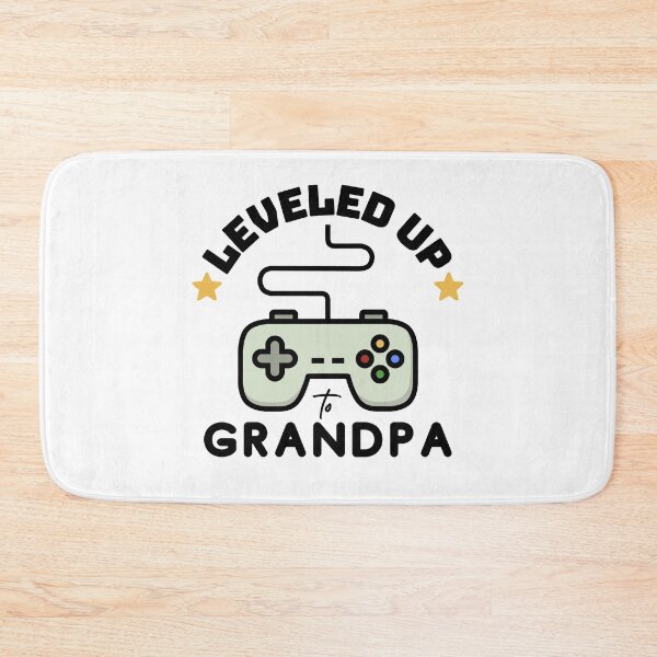 Item preview, Leveled Up To Grandpa Fathers Day Video Game Controller Design designed and sold by modernfamgear.