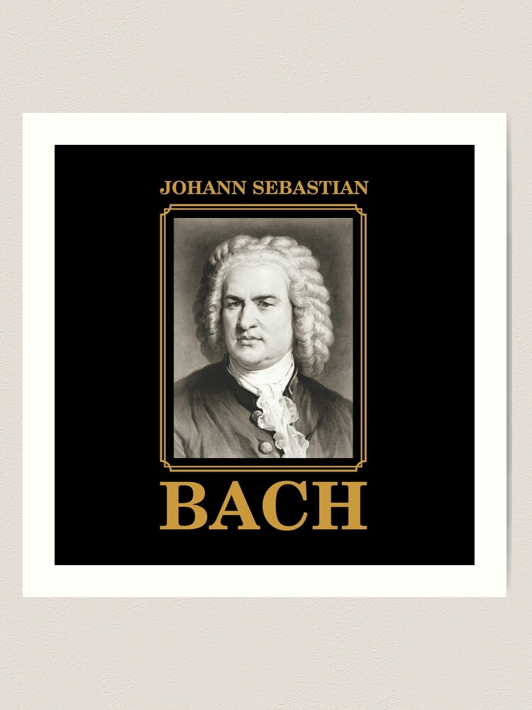 Johann Sebastian Bach - Vintage Design - CSY Art Print by Chokullov Art  Studio