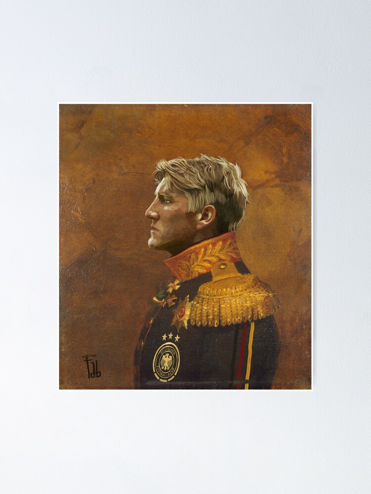 Bastian Schweinsteiger Poster By Pupazzaro Redbubble