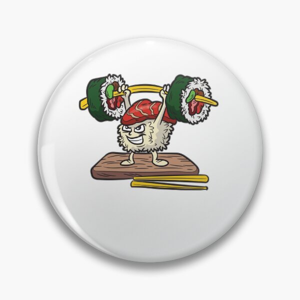 Item preview, Funny Sushi Weight Lifting designed and sold by Moonpie90.