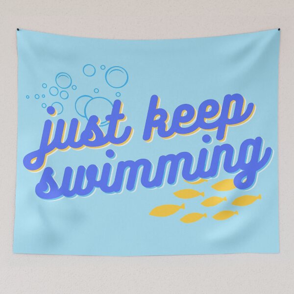 Item preview, "Just Keep Swimming" designed and sold by Pixie Dust Dreamer.
