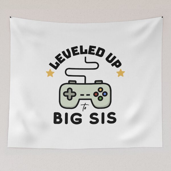 Item preview, Leveled Up To Big Sis Video Game Controller Design designed and sold by modernfamgear.