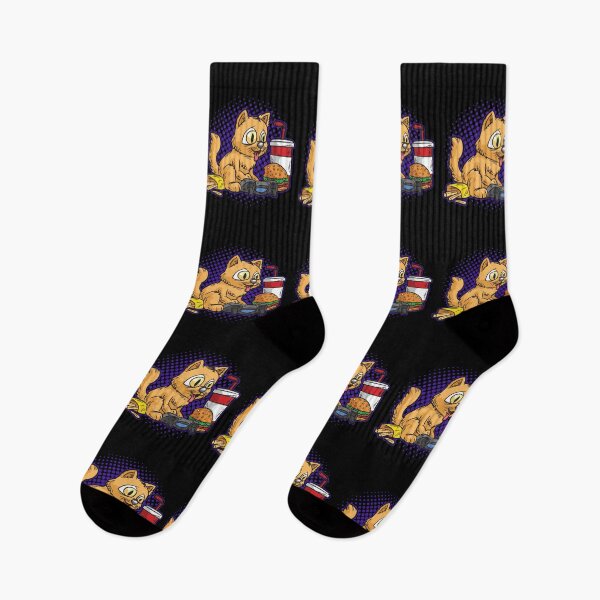 Item preview, Gamer Cat With Fries And Coke designed and sold by Moonpie90.