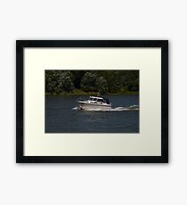 Small Cabin Cruiser Framed Print