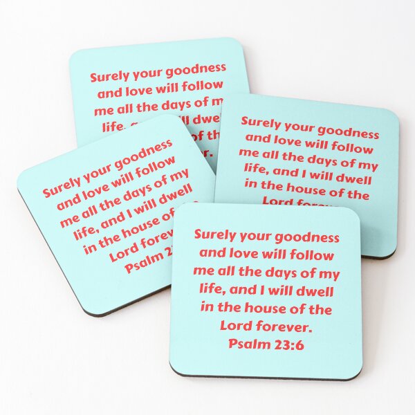 Artikelvorschau, Bible Verse Psalm 23:6 entworfen und verkauft von Prayingwarrior.