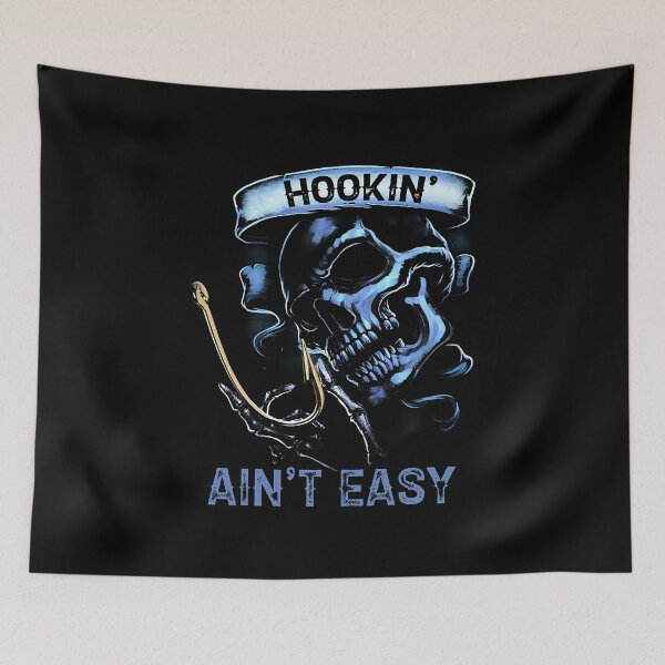 Item preview, SKULL HOOKIN' AIN'T EASY designed and sold by Balll130.