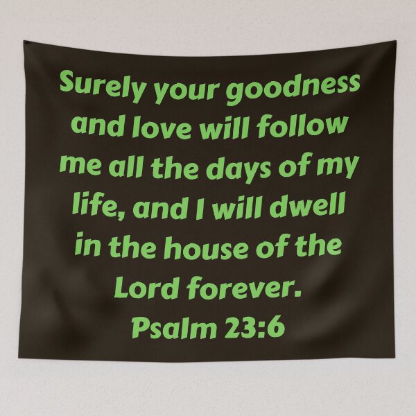 Item preview, Bible Verse Psalm 23:6 designed and sold by Prayingwarrior.
