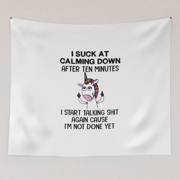 Item preview, UNICORN I SUCK AT CALMING DOWN designed and sold by Balll130.