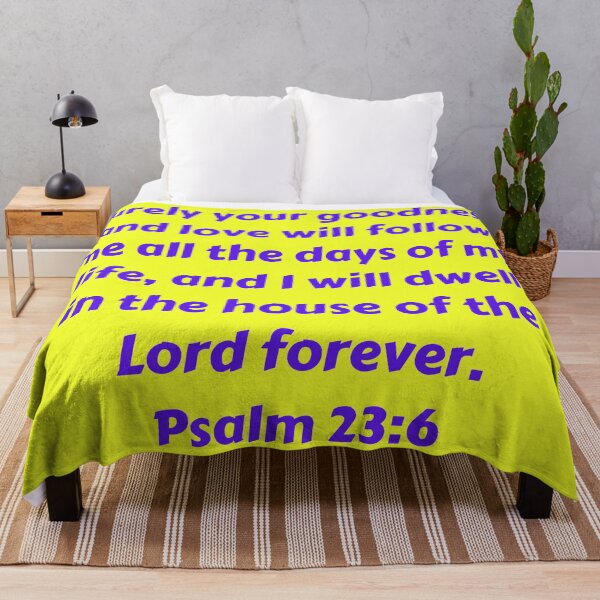 Artikelvorschau, Bible Verse Psalm 23:6 entworfen und verkauft von Prayingwarrior.