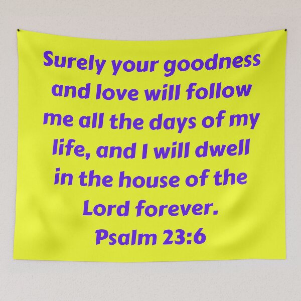 Item preview, Bible Verse Psalm 23:6 designed and sold by Prayingwarrior.