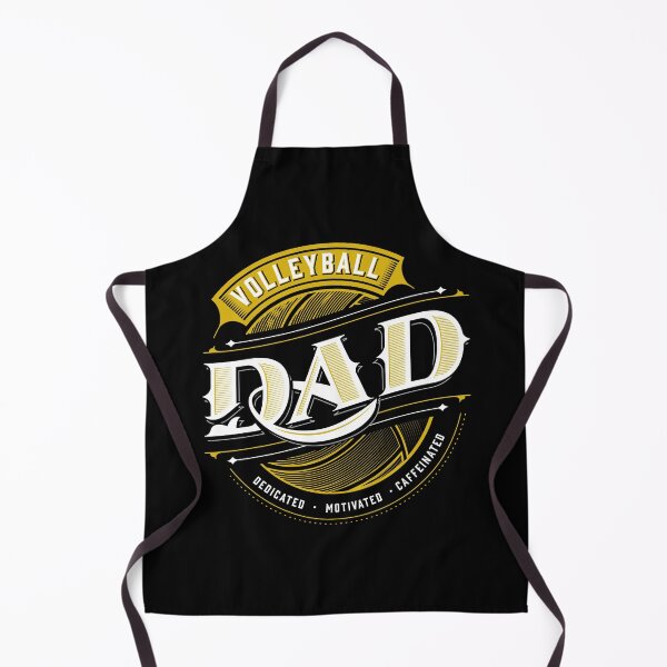 Item preview, Volleyball Dad | Vintage Ornate Typography: Dedicated. Motivated. Caffeinated designed and sold by 804 Volleyball Swag  Volleyball Merch for players and fans.