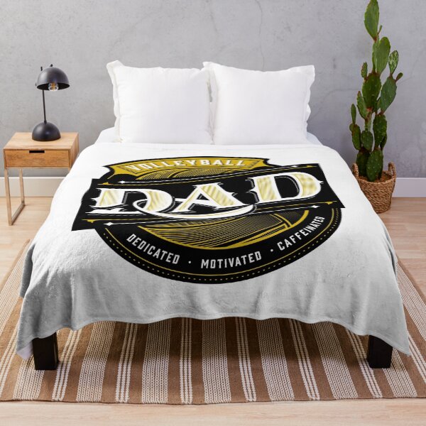 Item preview, Volleyball Dad | Vintage Ornate Typography: Dedicated. Motivated. Caffeinated designed and sold by 804 Volleyball Swag Volleyball Merch for players and fans.