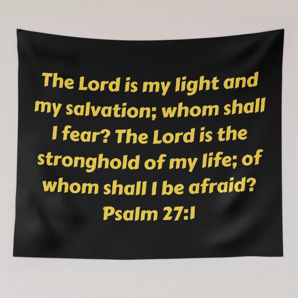 Aperçu de l'œuvre Bible Verse Psalm 27:1 créée et vendue par Prayingwarrior.