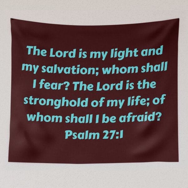 Item preview, Bible Verse Psalm 27:1 designed and sold by Prayingwarrior.
