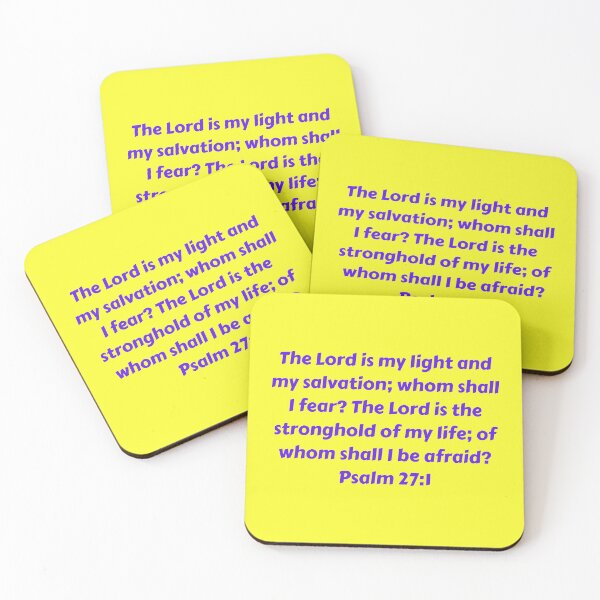 Item preview, Bible Verse Psalm 27:1 designed and sold by Prayingwarrior.