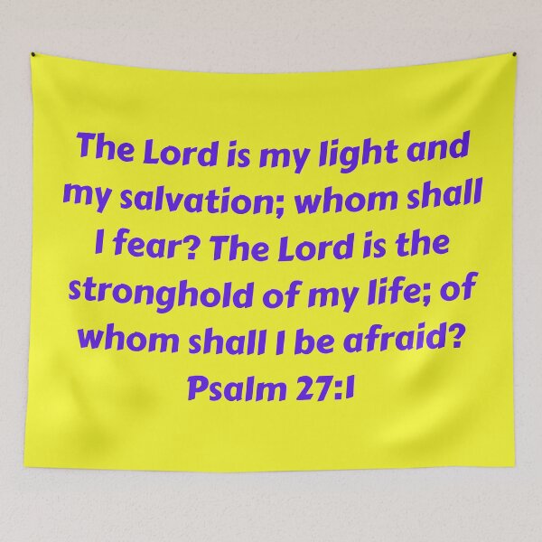 Item preview, Bible Verse Psalm 27:1 designed and sold by Prayingwarrior.