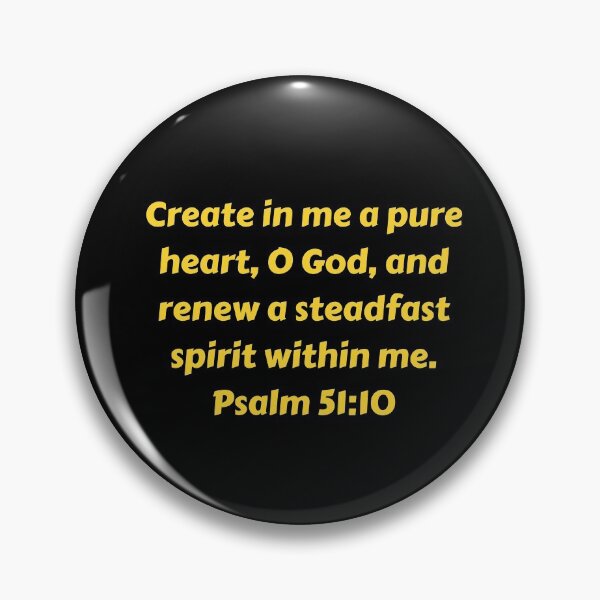 Artikelvorschau, Bible Verse Psalm 51:10 entworfen und verkauft von Prayingwarrior.