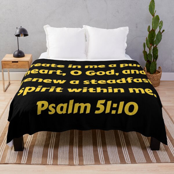 Item preview, Bible Verse Psalm 51:10 designed and sold by Prayingwarrior.
