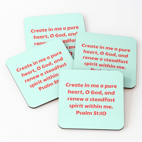 Item preview, Bible Verse Psalm 51:10 designed and sold by Prayingwarrior.