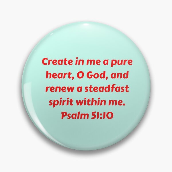 Item preview, Bible Verse Psalm 51:10 designed and sold by Prayingwarrior.