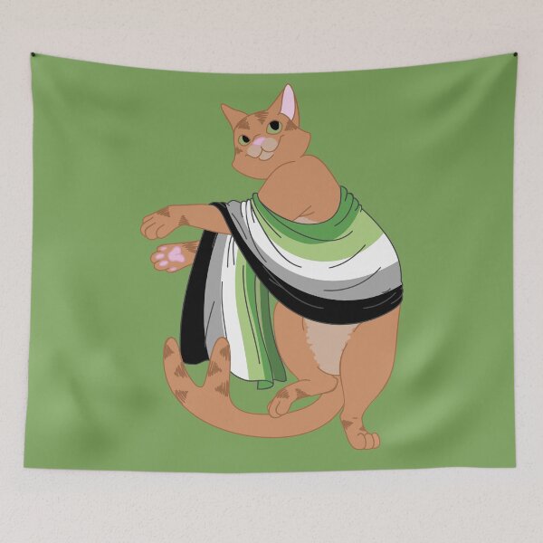 Item preview, Aromantic Neko designed and sold by CopperIrisArt.