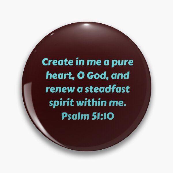 Item preview, Bible Verse Psalm 51:10 designed and sold by Prayingwarrior.