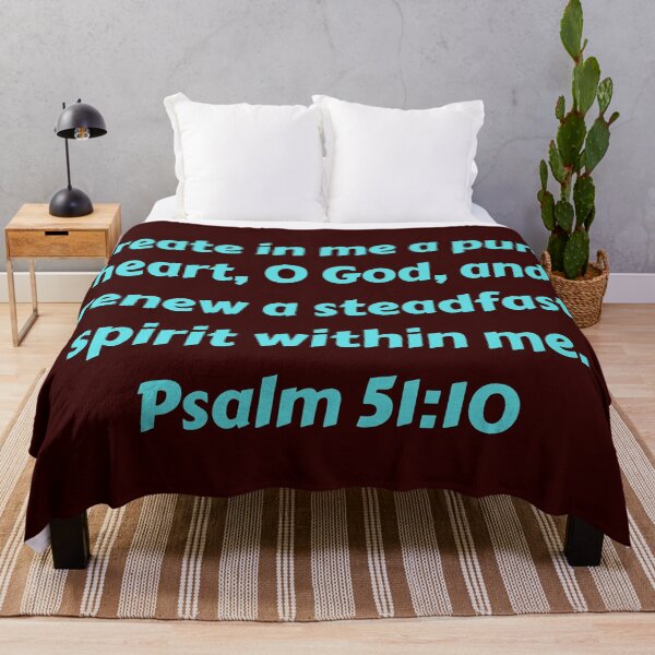 Item preview, Bible Verse Psalm 51:10 designed and sold by Prayingwarrior.