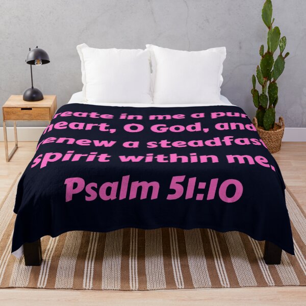 Item preview, Bible Verse Psalm 51:10 designed and sold by Prayingwarrior.