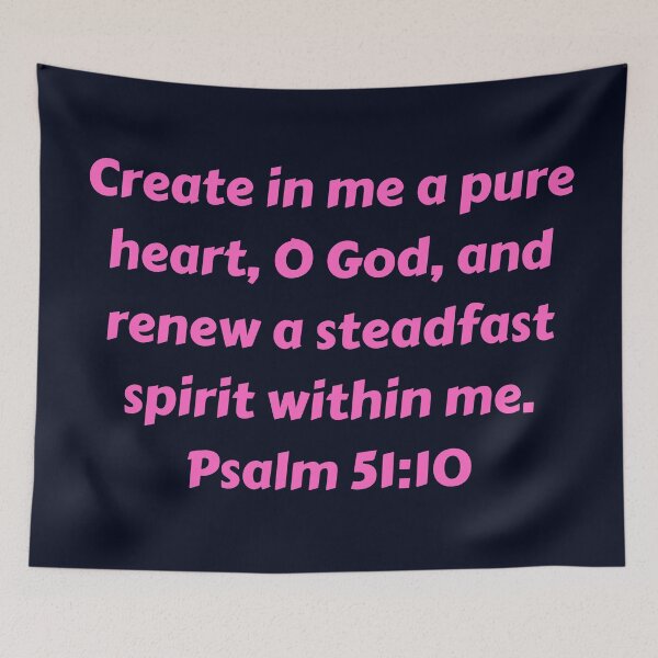 Item preview, Bible Verse Psalm 51:10 designed and sold by Prayingwarrior.