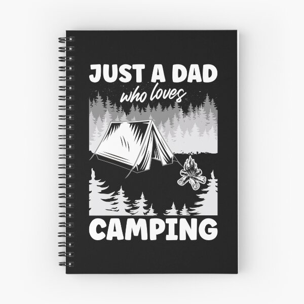 Item preview, Just A Dad Who Loves Camping | Funny White Text designed and sold by Estrytee.