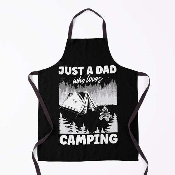 Item preview, Just A Dad Who Loves Camping | Funny White Text designed and sold by Estrytee.